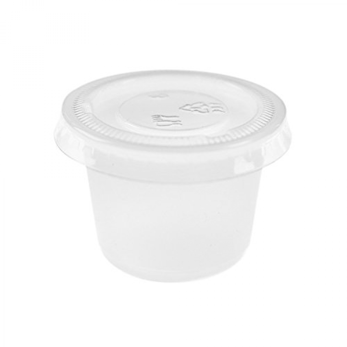souffle container with clear lid 45*24