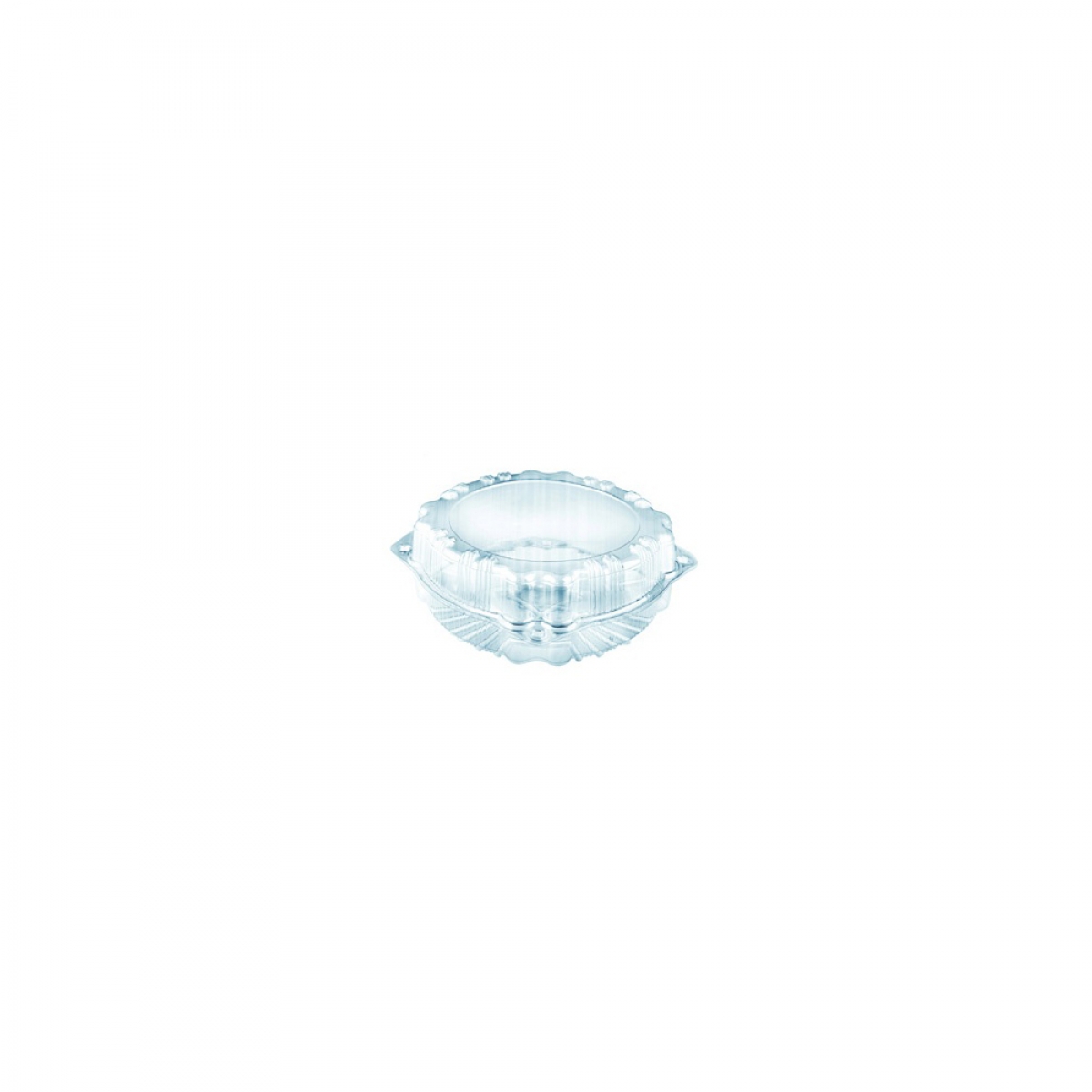 CLEAR OVAL HINGED CONTAINER 1000CC (V514)