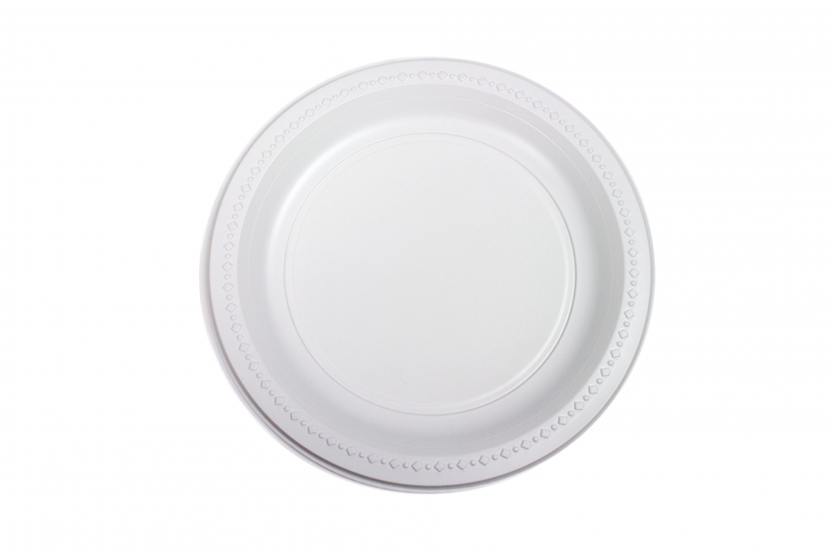 round plastic plate 18