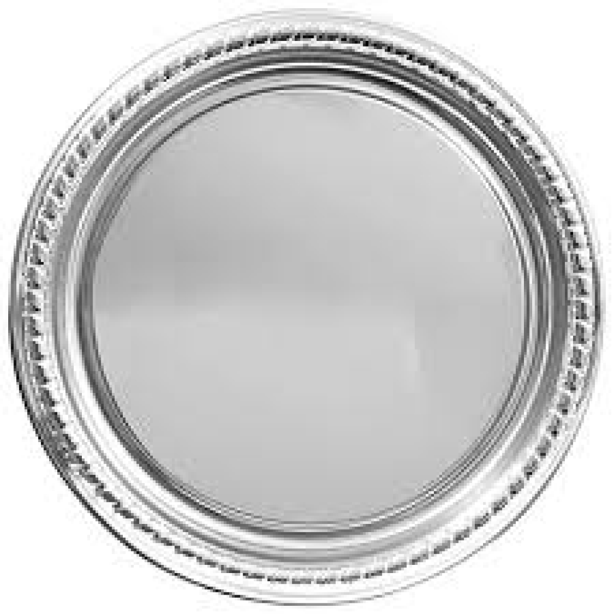 round plate with ring (silver) 19 
