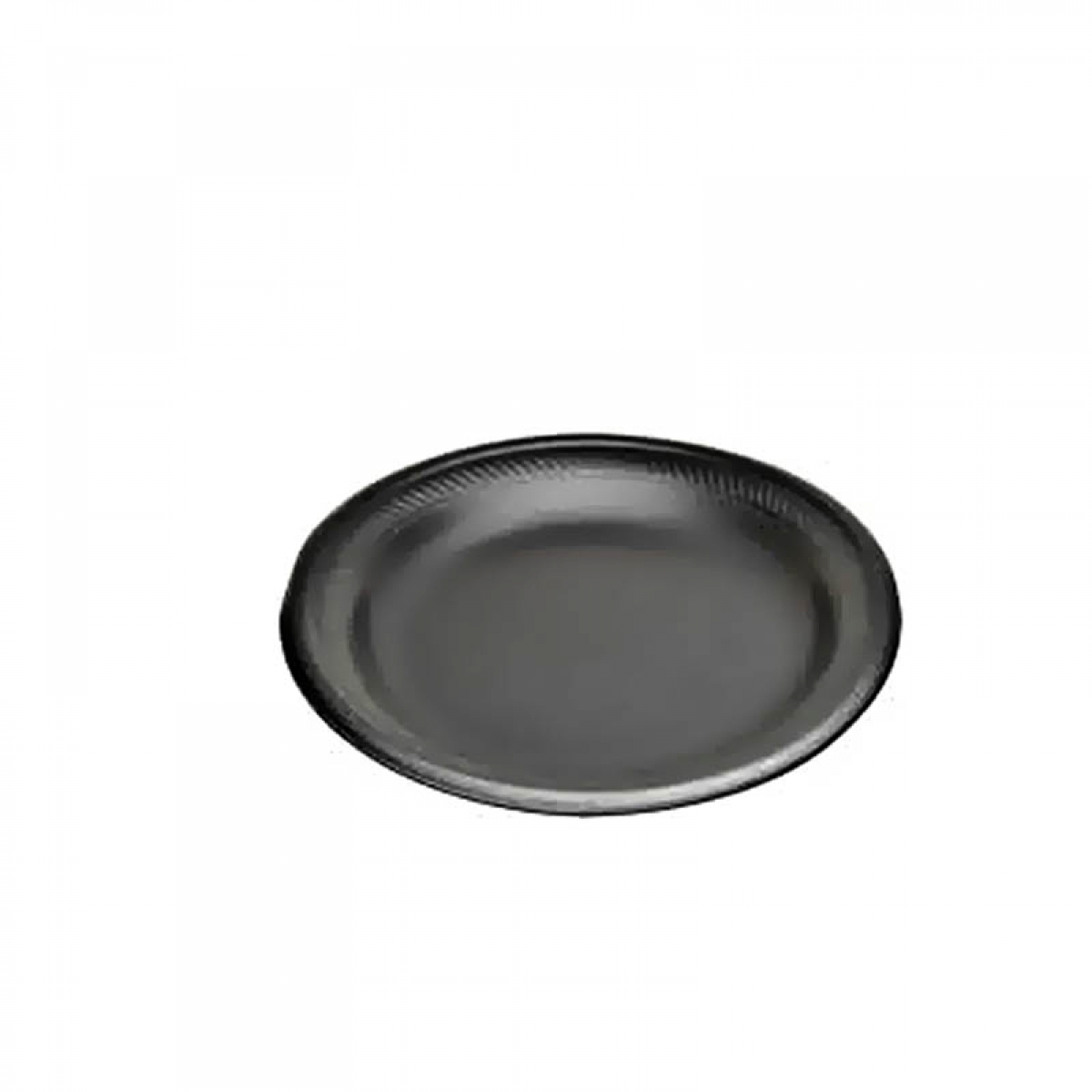 foam plate (black) 7 inch 