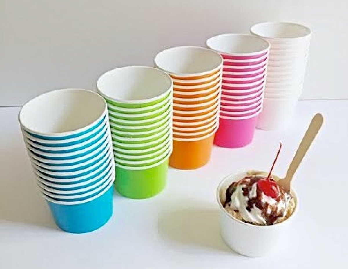 ice cream paper cup 4 oz / 75*48