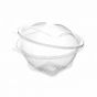 clear oval hinged container107*78*35