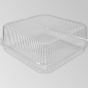 clear hinged square container 150*145*50