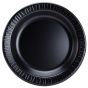foam plate (black) 7 inch 